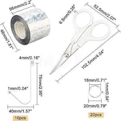 SUPERFINDINGS Self-Adhesive Bird Repellent Scare Tape TOOL-FH0001-12-1