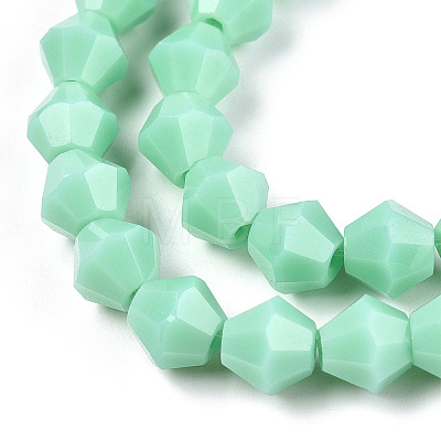 Opaque Solid Color Imitation Jade Glass Beads Strands EGLA-A039-P6mm-D20-1