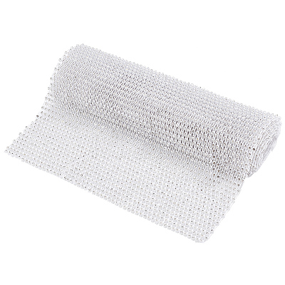 Plastic Mesh Rhinestone Trimming DIY-WH0308-118A-1