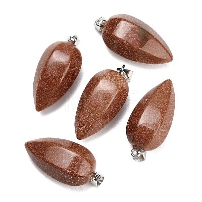 Synthetic Goldstone Pendants GG-K002-16Q-1