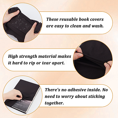 Elastic Fabric Book Covers AJEW-CP0008-68E-1