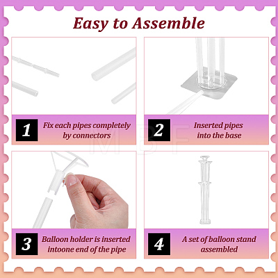 Plastic Balloon Clips Holders DIY-WR0005-65B-1
