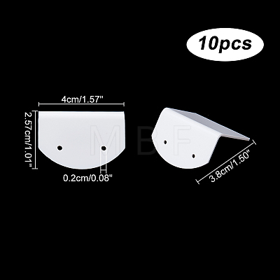 2-Hole Acrylic Earring Displays EDIS-WH0006-45-1