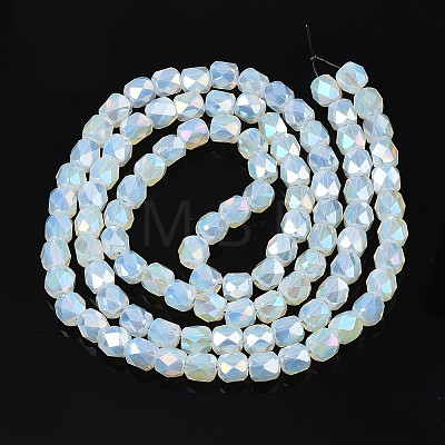 Electroplate Glass Beads Strands X-EGLA-N002-13-A14-1