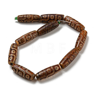 Tibetan Style dZi Beads Strands G-P526-C03-1