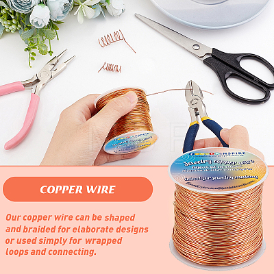 Copper Jewelry Wire CWIR-FG0001-04B-RG-1