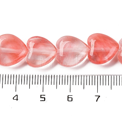 Cherry Quartz Glass Beads Strands G-I372-A02-01-1