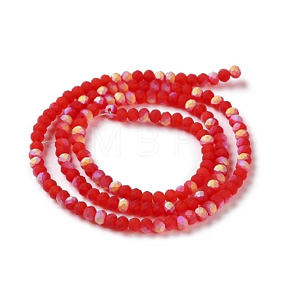 Imitation Jade Glass Beads Strands EGLA-A034-T2mm-MB01-1