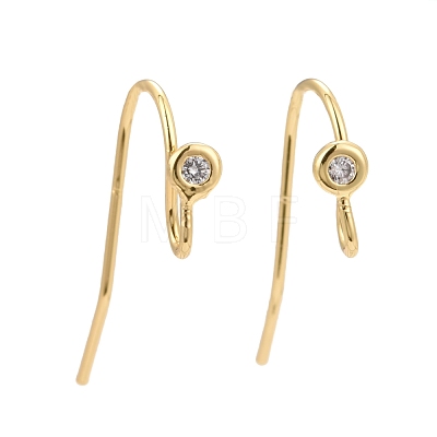 Brass Earring Hooks KK-Z020-02G-1