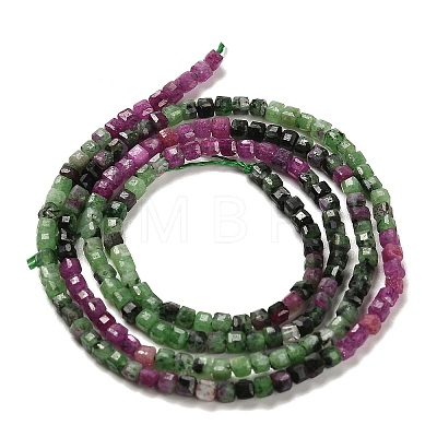 Natural Ruby in Zoisite Beads Strands G-K373-A02-01-1