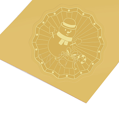 Self Adhesive Gold Foil Embossed Stickers DIY-WH0211-022-1