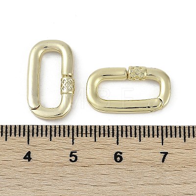 Brass Spring Gate Rings KK-Z078-01G-1