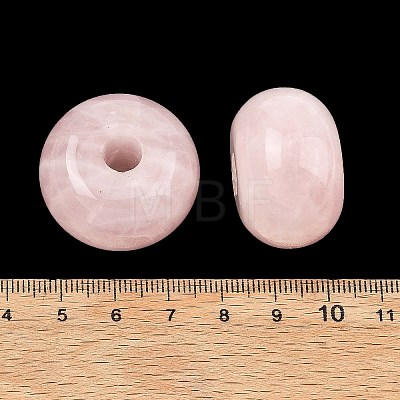 Natural Rose Quartz Large Hole Beads GG-CBA02C4-08A-1