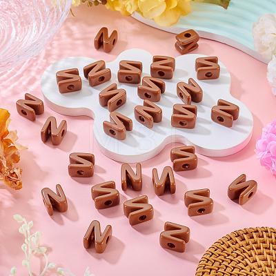Opaque Acrylic European Beads OACR-TAC0019-006N-1