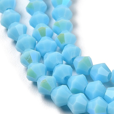 Opaque Solid Color Imitation Jade Glass Beads Strands LS-EGLA-A039-P4mm-L12-1