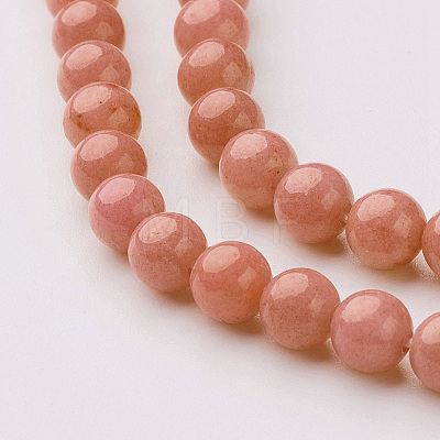 Natural Mashan Jade Round Beads Strands G-D263-10mm-XS18-1