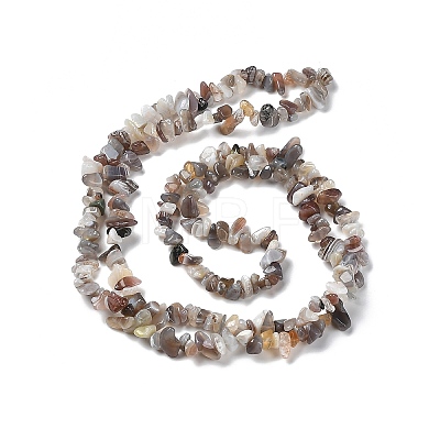 Natural Botswana Agate Beads Strands G-P497-03A-01-1