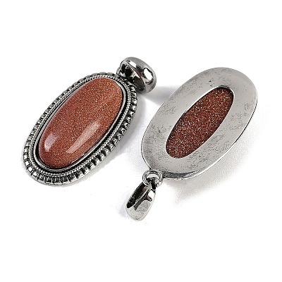 Synthetic Goldstone Pendants G-I370-07AS-09-1