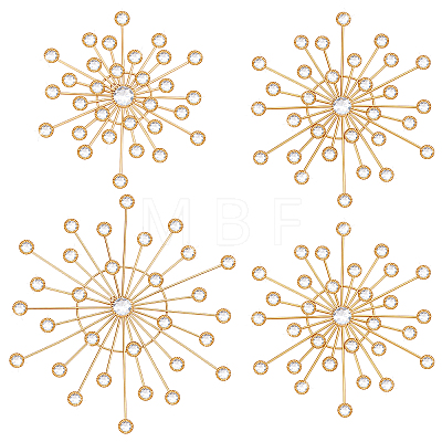 4Pcs Iron & Acrylic Wall Decorations AJEW-WH0871-55G-1