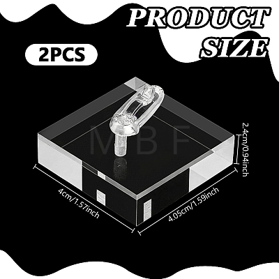 Acrylic Single Ring Display Stands RDIS-WH0007-13A-1