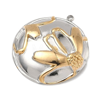 Two Tone 304 Stainless Steel Pendants STAS-K322-18F-GP-1