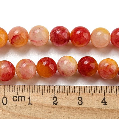 Natural Dyed Yellow Jade Beads Strands G-Q160-A01-01C-1