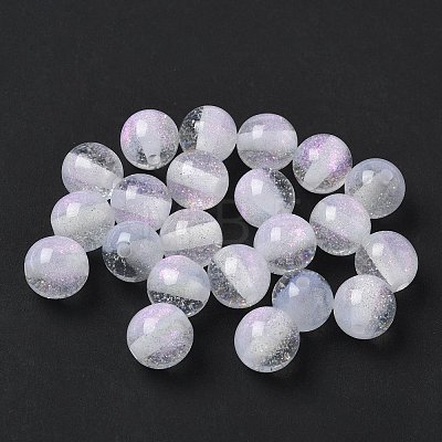 Two Tone Resin Beads RESI-Q025-02B-C-1