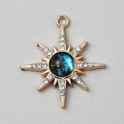 Alloy Rhinestone Pendants FIND-TAC0036-061G-01-1