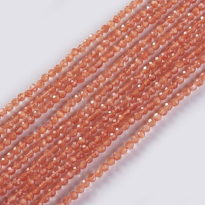 Glass Beads Strands EGLA-E057-02A-10-1