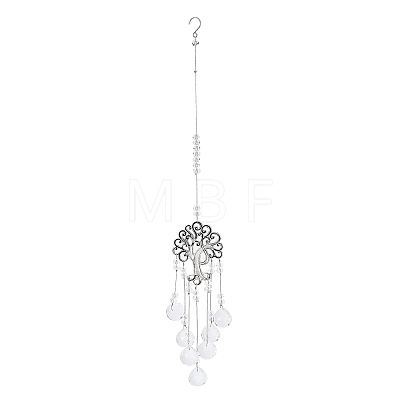 Alloy Tree of Life Pendant Decorations AJEW-Q144-01AS-01-1