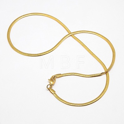 Trendy Men's 304 Stainless Steel Herringbone Chain Necklaces X-NJEW-M074-C-01-1