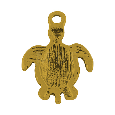 Tibetan Style Alloy Sea Turtle Pendants TIBEP-22101-AG-LF-1