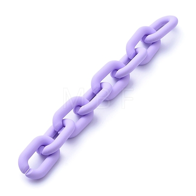 Handmade Acrylic Cable Chains AJEW-JB00630-06-1