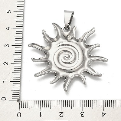 304 Stainless Steel Pendants STAS-Q343-14P-1