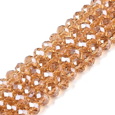 Electroplate Glass Beads Strands EGLA-A044-T8mm-A23-1