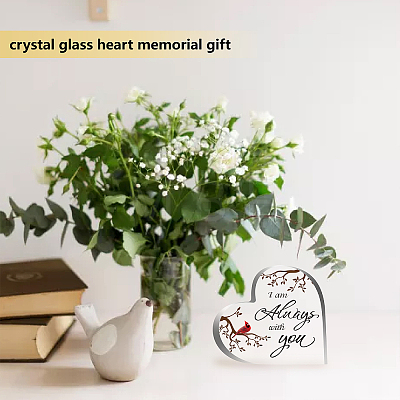 Heart-shaped with Word Acrylic Ornaments DJEW-WH0241-011-1