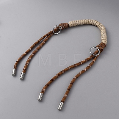 Braided Canvas Bag Wide Shoulder Straps FIND-WH0111-400B-1
