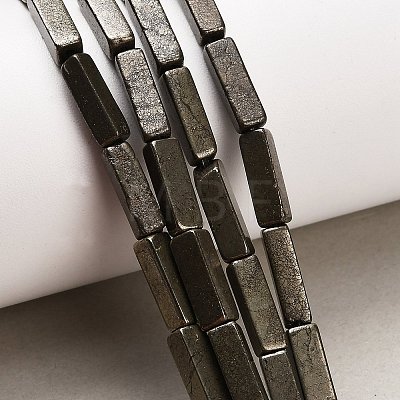 Natural Gold Pyrite/Golden Pyrite Beads Strands G-F833-I01-01-1