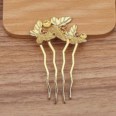 Alloy Hair Comb Findings PW-WGDE38F-02-1