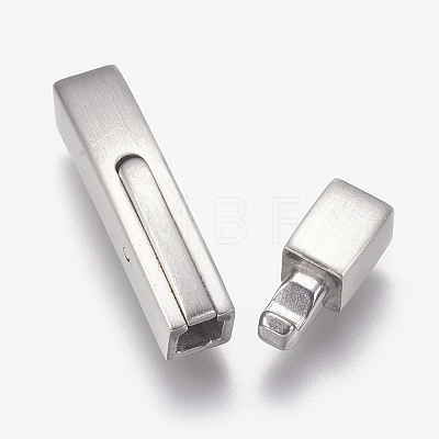 304 Stainless Steel Bayonet Clasps STAS-O114-046MP-A-1