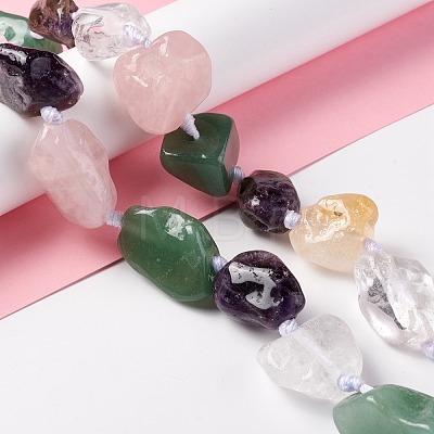 Natural Mixed Gemstone Beads Strands G-B024-03-1