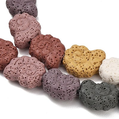 Natural Lava Rock Beads Strands G-G347-01A-1