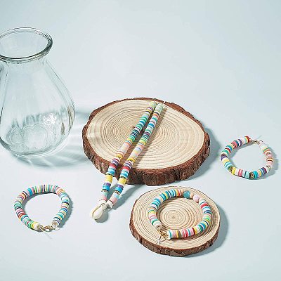 Eco-Friendly Handmade Polymer Clay Beads CLAY-R067-3.0mm-33-1