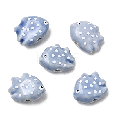 Handmade Porcelain Beads PORC-K010-06J-1