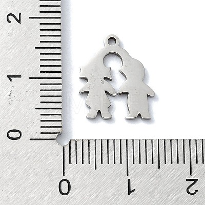 Non-Tarnish 304 Stainless Steel Charms STAS-C097-33P-1