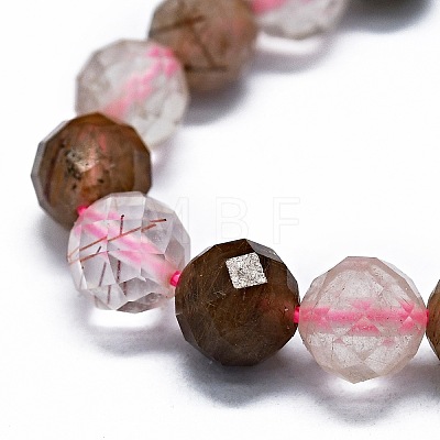Natural Rutilated Quartz Beads Strands G-G927-29-1