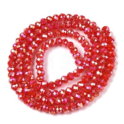 Electroplate Glass Beads Strands EGLA-A044-P2mm-B22-1