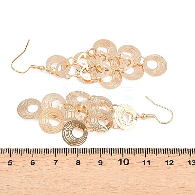 Brass Dangle Earrings EJEW-B157-02D-G-1