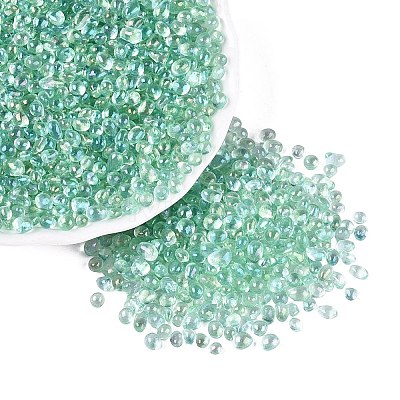 Transparent Electroplate Glass Beads EGLA-Q138-01E-1