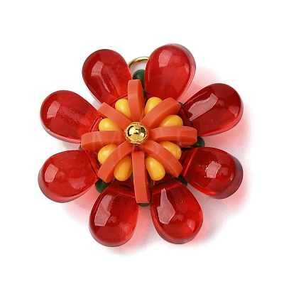 Glass & Polymer Clay Pendants PALLOY-MZ00810-02-1